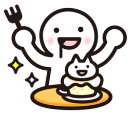 human&cat sticker #4050292