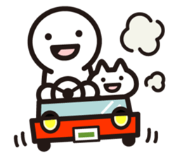 human&cat sticker #4050294