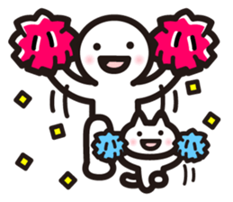 human&cat sticker #4050300