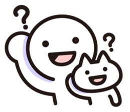 human&cat sticker #4050302
