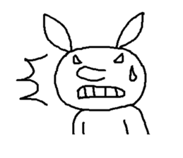 A devilish rabbit sticker #4050667