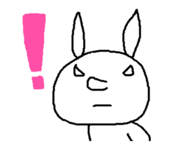 A devilish rabbit sticker #4050668