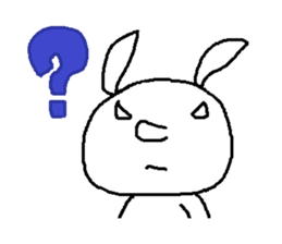 A devilish rabbit sticker #4050669