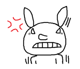 A devilish rabbit sticker #4050674