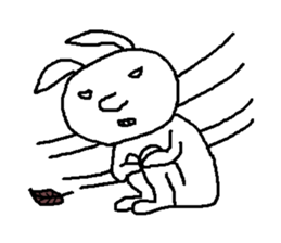 A devilish rabbit sticker #4050676