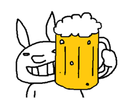 A devilish rabbit sticker #4050677