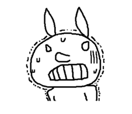 A devilish rabbit sticker #4050679