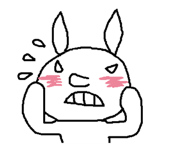 A devilish rabbit sticker #4050680