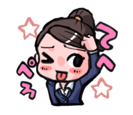 office lady's Sticker sticker #4050949