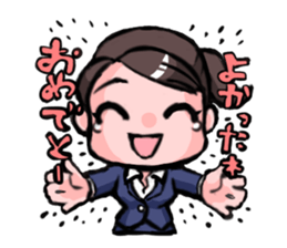 office lady's Sticker sticker #4050970