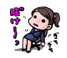 office lady's Sticker sticker #4050975