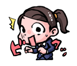 office lady's Sticker sticker #4050982