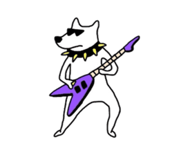 Rock'n'Roll dog and cat sticker #4051427
