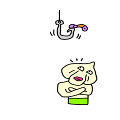 Garlic man gesture Sticker