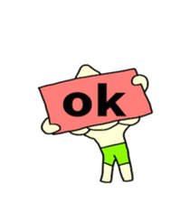 Garlic man gesture Sticker sticker #4051909