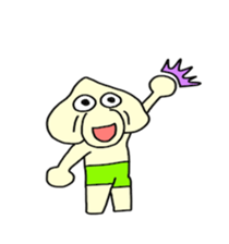 Garlic man gesture Sticker sticker #4051913