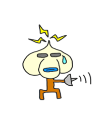 Garlic man gesture Sticker sticker #4051918