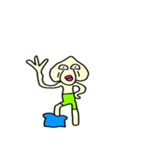 Garlic man gesture Sticker sticker #4051924