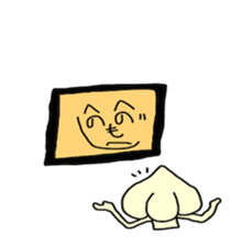 Garlic man gesture Sticker sticker #4051925