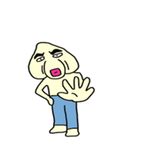 Garlic man gesture Sticker sticker #4051939