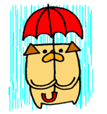 Growth diary of a dog and the chick sticker #4051958