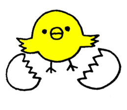 Growth diary of a dog and the chick sticker #4051979