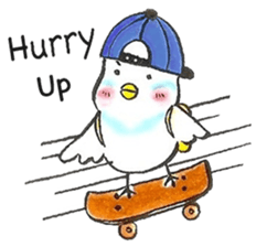 Michan bird by isasun sticker #4052292