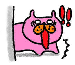 Cat of few words. sticker #4052664