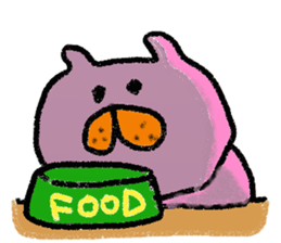 Cat of few words. sticker #4052666