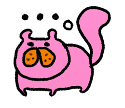 Cat of few words. sticker #4052675