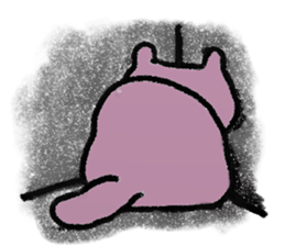 Cat of few words. sticker #4052682