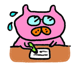 Cat of few words. sticker #4052686