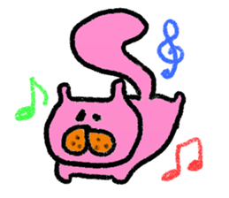 Cat of few words. sticker #4052689