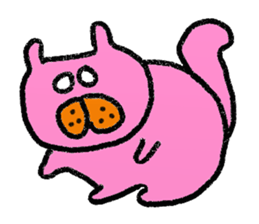 Cat of few words. sticker #4052696