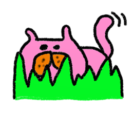 Cat of few words. sticker #4052701