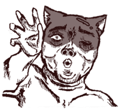 FREEDOM CAT,NEKO-OSSAN sticker #4053032