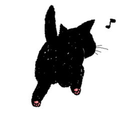 Black and white CATS 2 sticker #4053683