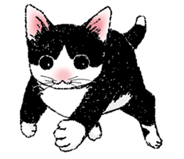 Black and white CATS 2 sticker #4053688