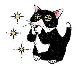 Black and white CATS 2 sticker #4053691