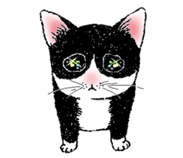 Black and white CATS 2 sticker #4053713
