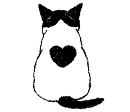 Black and white CATS 2 sticker #4053716