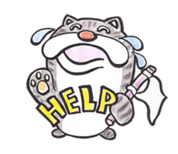 Cat nyanta Pleasant friends sticker #4054013