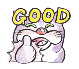 Cat nyanta Pleasant friends sticker #4054015