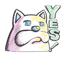 Cat nyanta Pleasant friends sticker #4054017