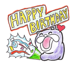 Cat nyanta Pleasant friends sticker #4054022