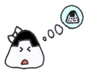 Playful Pretty RICE BALL sticker #4054187