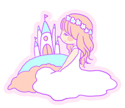 Dream girl and Unicorn sticker #4054707