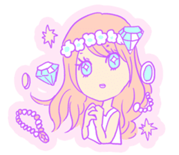 Dream girl and Unicorn sticker #4054717