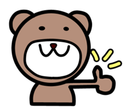 Campus life of the bear. sticker #4054902