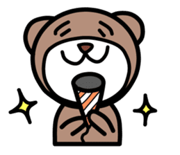 Campus life of the bear. sticker #4054910